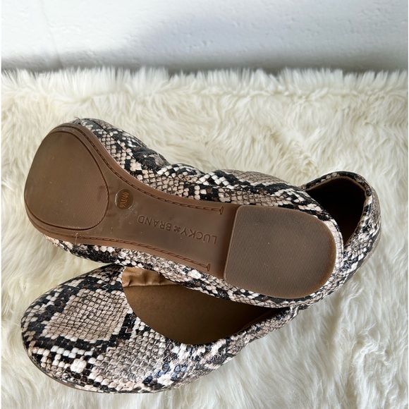 LUCKY BRAND Women's Ballet Flats Snake pattern 9 - Picture 3 of 3